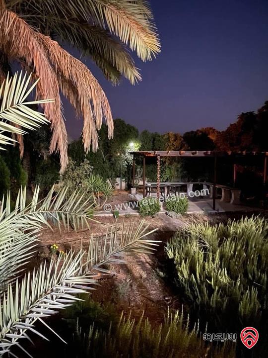 ڤيلا 3 طوابق على ارض 10 دونم مزروعة حمضيات للبيع في اربد - الشونة الشمالية