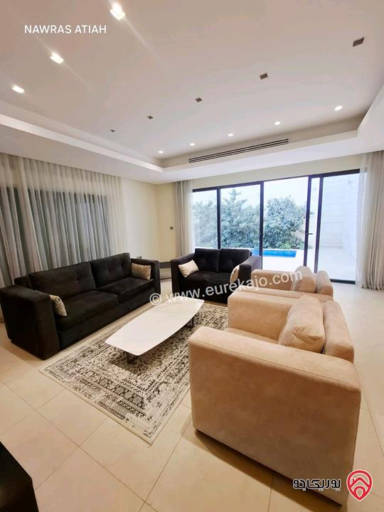 فيلا مفروشة فاخرة سوبر ديلوكس مساحة 750م للايجار في عمان - عبدون 