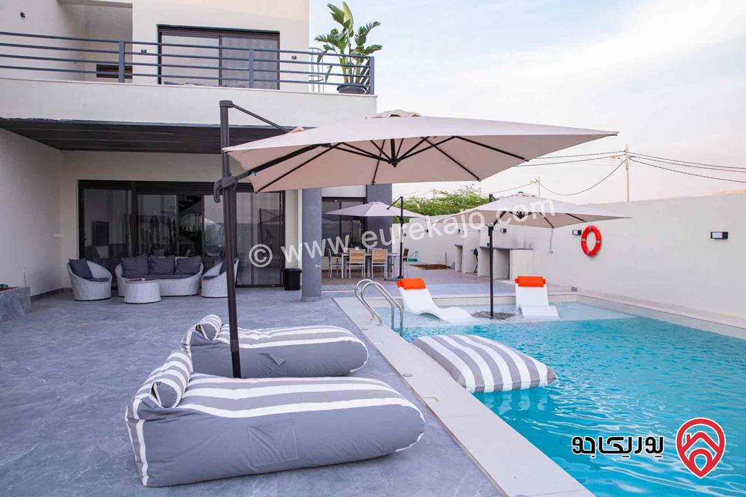 شاليه / مزعة The Gray Villas للايجار اليومي في البحر الميت - السويمة، شارع غور الاردن 
