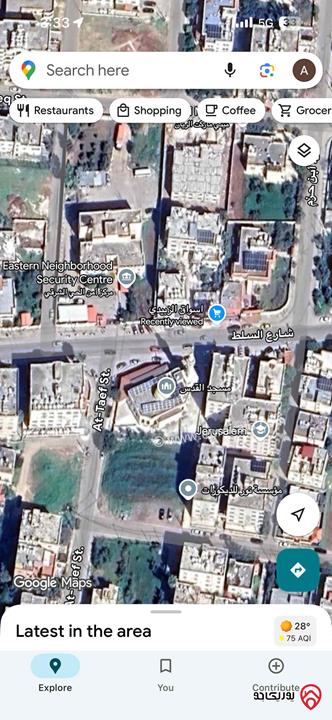 شقة مساحة 127م طابق ثالث للبيع في اربد - الحي الشرقي، مقابل مخفر الحي الشرقي 