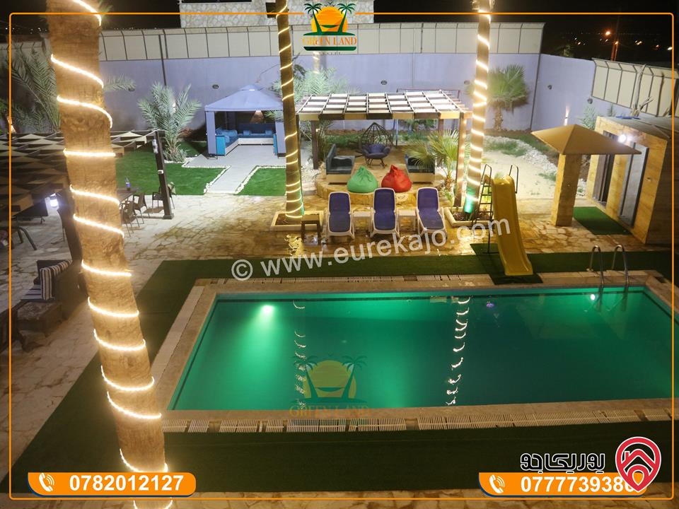 مزرعة - شاليه Green Land Chalet للايجار اليومي في البحر الميت