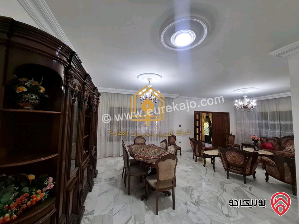 شقة مفروشة طابق أرضي 200م للإيجار في عمان-  ام اذينة 