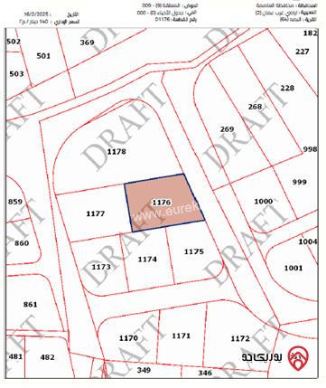 أرض مساحة 922م للبيع في عمان - ابو السوس