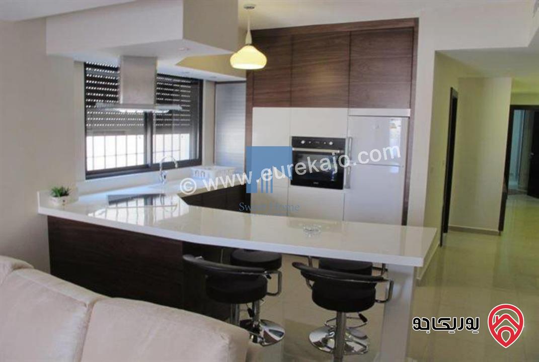 شقة أرضية مفروشة فاخرة للبيع في جبل عمان - مقابل رئاسة الوزراء وقرب فندق عمان ويست 100م مع ترسات 110م بسعر مغري