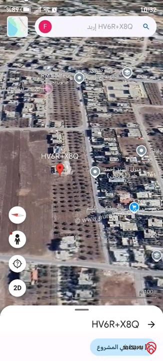 قطعة أرض مساحة 457م للبيع في اربد - بشرى