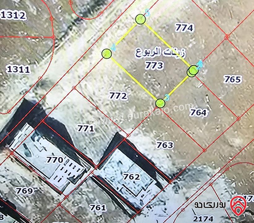 أرض مساحة 623م للبيع في عمان - شفا بدران زينات الربوع