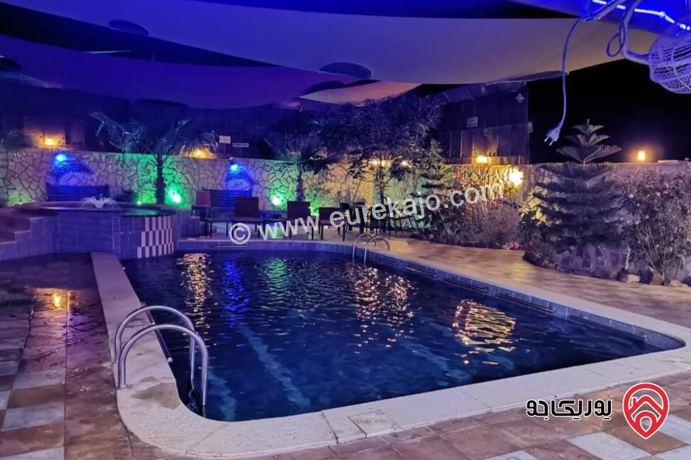 مزرعة مساحة الأرض 7000م والبناء 130م للبيع في المفرق - بلعما