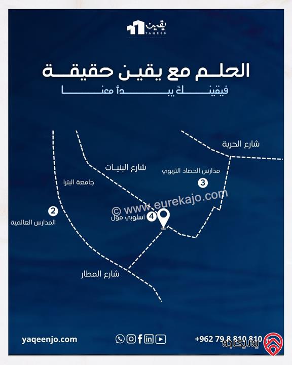 قطعة أرض تنظيم سكني ج مساحتها 793 متر مربع واصل جميع الخدمات للبيع في عمان - البنيات