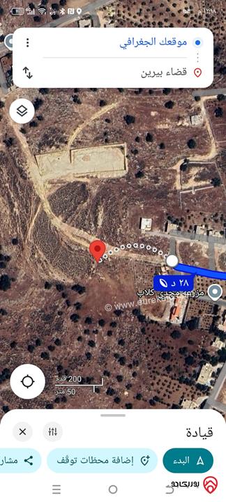 أرض زراعية مساحة 3 دونم و 800م للبيع في الزرقاء – صروت (على حد التنظيم)