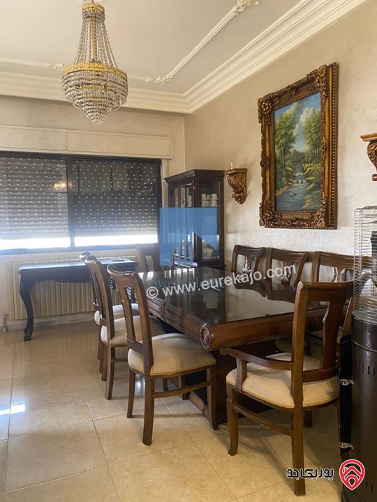 شقة مفروشة طابق ثاني 177م مع حديقة وترس 100م للبيع في عمان - تلاع العلي