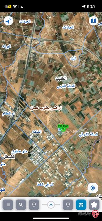 قطعة أرض مساحة 500م للبيع في عمان - الطنيب