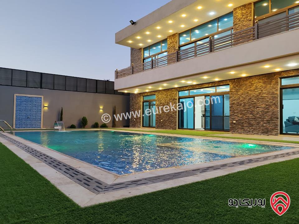 شاليه طابقين مساحة ارض 507م مساحة البناء 200م للبيع في البحر الميت - من اراضي الشونة الجنوبية غور الرامة