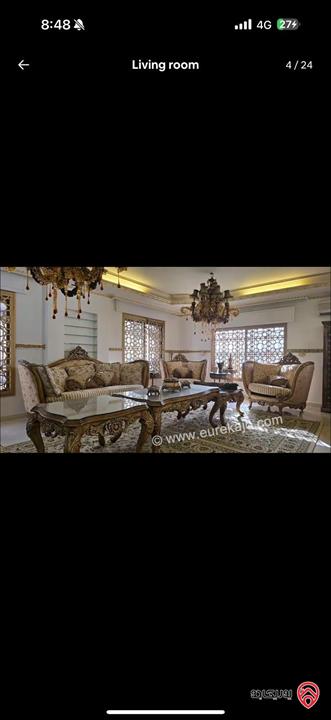 شقة طابق ثالث دوبلكس مساحة 650م للايجار مفروشة في عمان - دير غبار