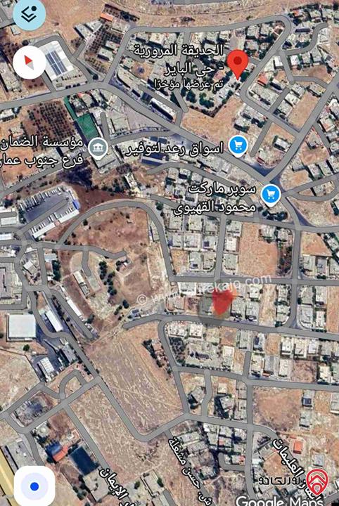 قطعة أرض مساحة 768م للبيع في عمان - الجويدة حي الباير 