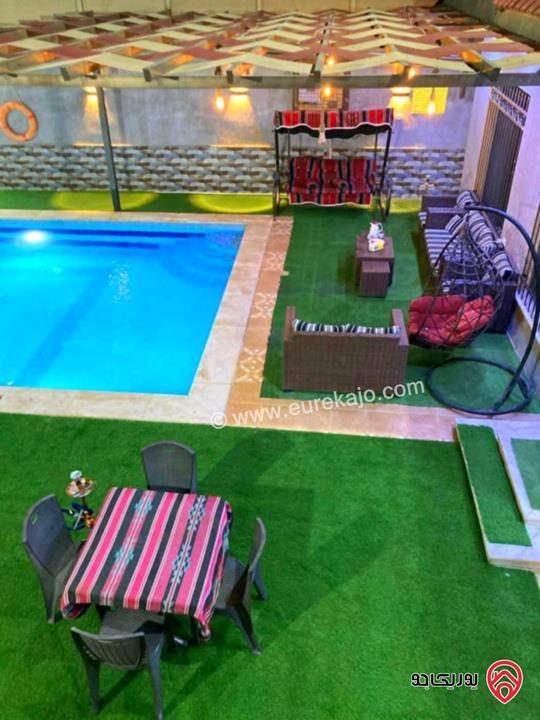 مزرعة مساحة الأرض 289م والبناء 120م للبيع في البحر الميت جوفة الكفرين