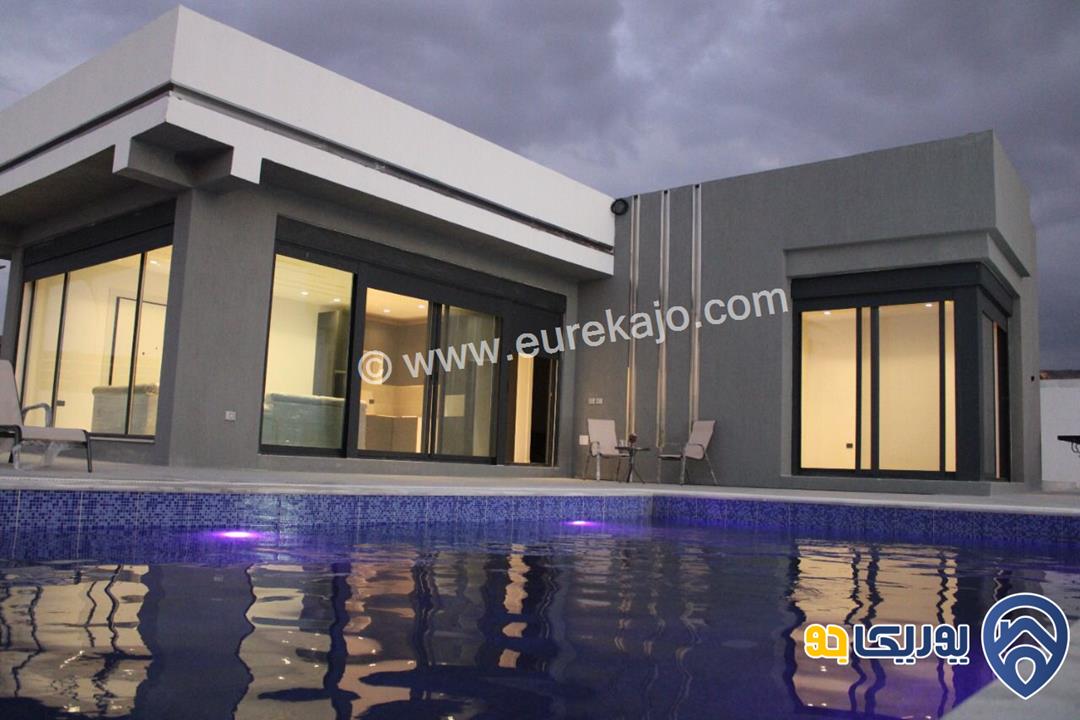 شاليه - مزرعة مساحة الأرض 500م ومساحة البناء 132م للبيع في البحر الميت 