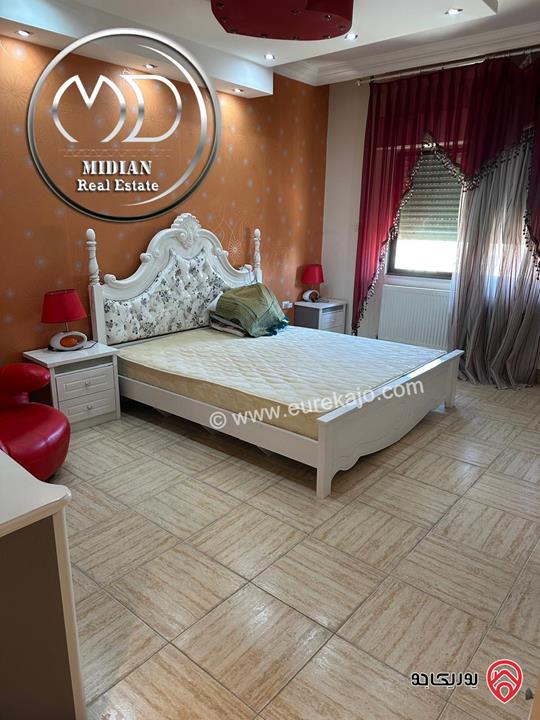 شقة مفروشة للايجار في عمان - ام السماق مساحة 210م طابق ثاني تشطيبات وفرش فاخر اطلالة جميلة بسعر مميز