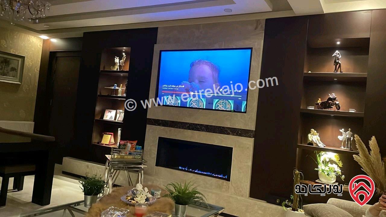 شقة فاخرة طابق أرضي مساحة 210م داخلي و 240م خارجي للبيع في عمان - منطقة البنيات
