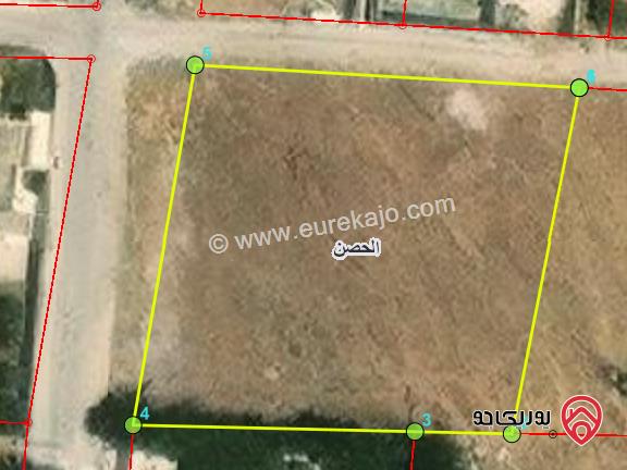ارض 1756م للبيع في اربد - من ارضي الحصن ضمن حوض الاصبح 
