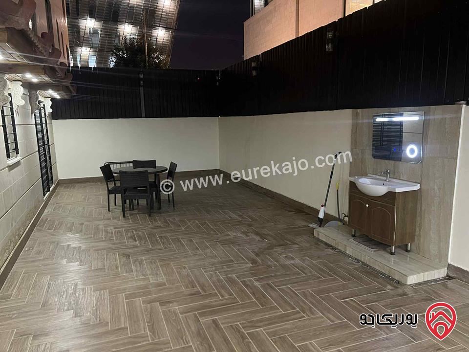 شقة ارضية سوبرديلوكس مساحة 130م مفروشة للايجار في عمان- عبدون 