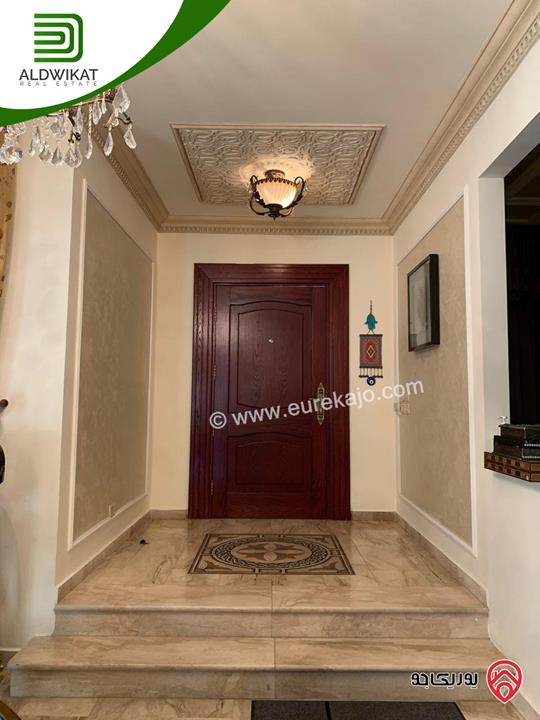 شقة فاخره ارضية دوبلكس مفروشة للبيع او للايجار في عمان - عبدون مساحة البناء 340 م مساحة الحديقة 100م والترس 10م