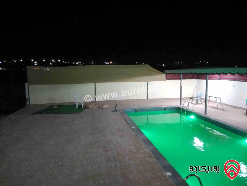 مزرعة مساحة 4 دونم وبناء 150م للبيع في مادبا / مليح