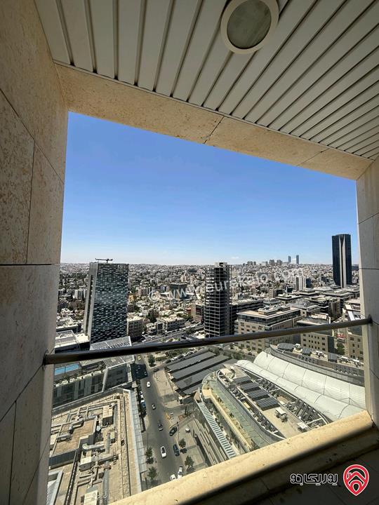 شقة مساحة 140م طابق 21 للإيجار في عمان - العبدلي أبراج داماك إطلالة بانورامية