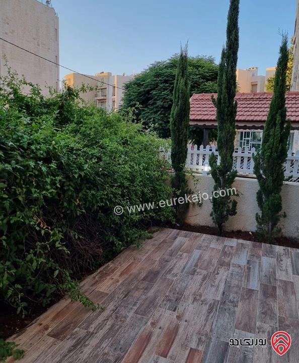 شقة أرضية مساحة 200م للايجار مفروشة في عمان - عبدون