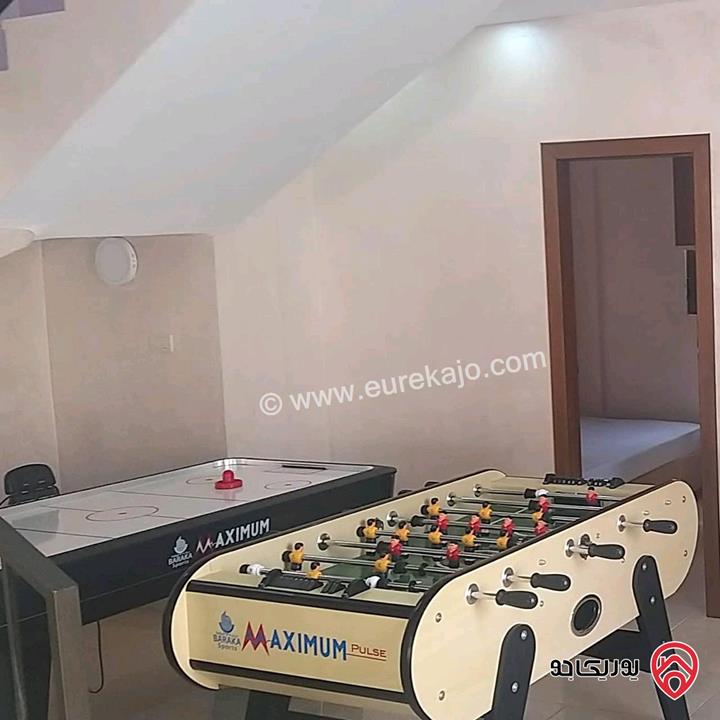 شـاليه مـفروش مساحة الأرض 550م والبناء 150م للبيع في البحر الميت منطقة الشونة الجنوبية الجوفة