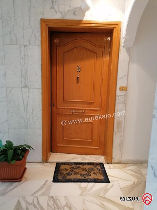 شقة ارضية مساحة 196م مفروشة مع حديقة 150م للبيع في عمان - الدوار الرابع مقابل جسر عبدون - المنطقة الدبلوماسية