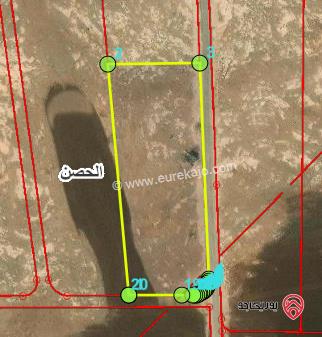 ارض 5 دونم للبيع في اربد - من اراضي الحصن ضمن حوض عوجات الطيارة 