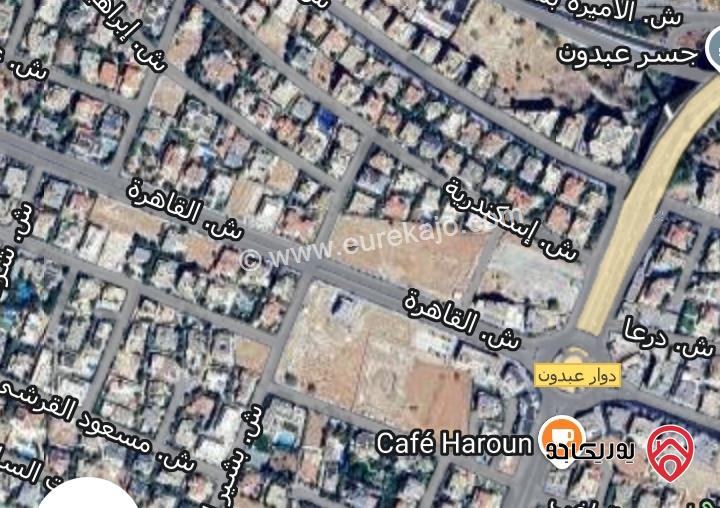 ارض مساحة 1139م للبيع في عمان - عبدون قريب من شارع القاهرة