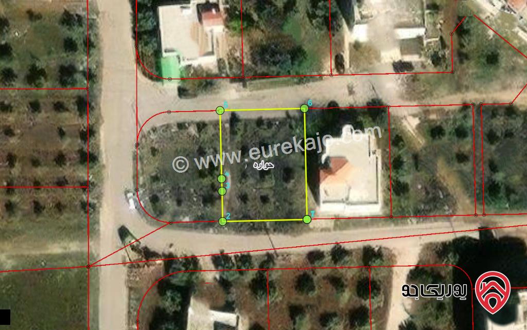 قطعة ارض مساحة 558م للبيع في اربد - بالقرب من حدائق الملك عبدالله الثاني 