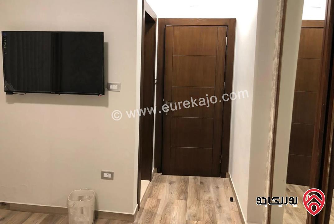 شقة فاخرة مساحة 105م طابق أول للايجار مفروشة في عمان - عبدون