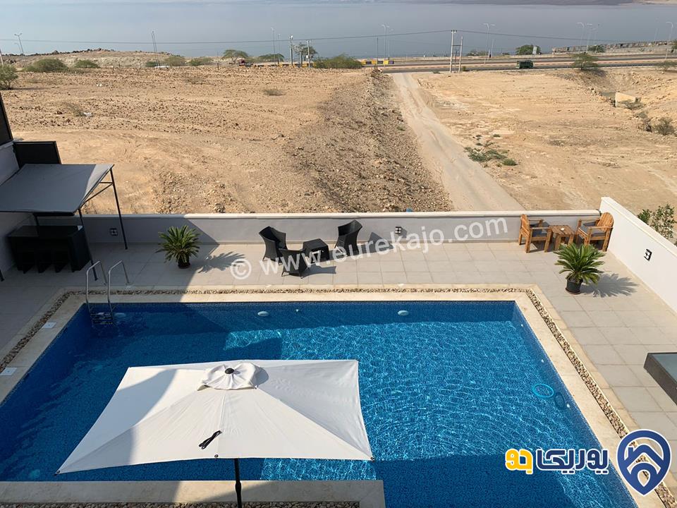 جولة ثلاثية الابعاد - احجز اقامتك في Follow sea villa فيلا خاصة تطل على البحر الميت	