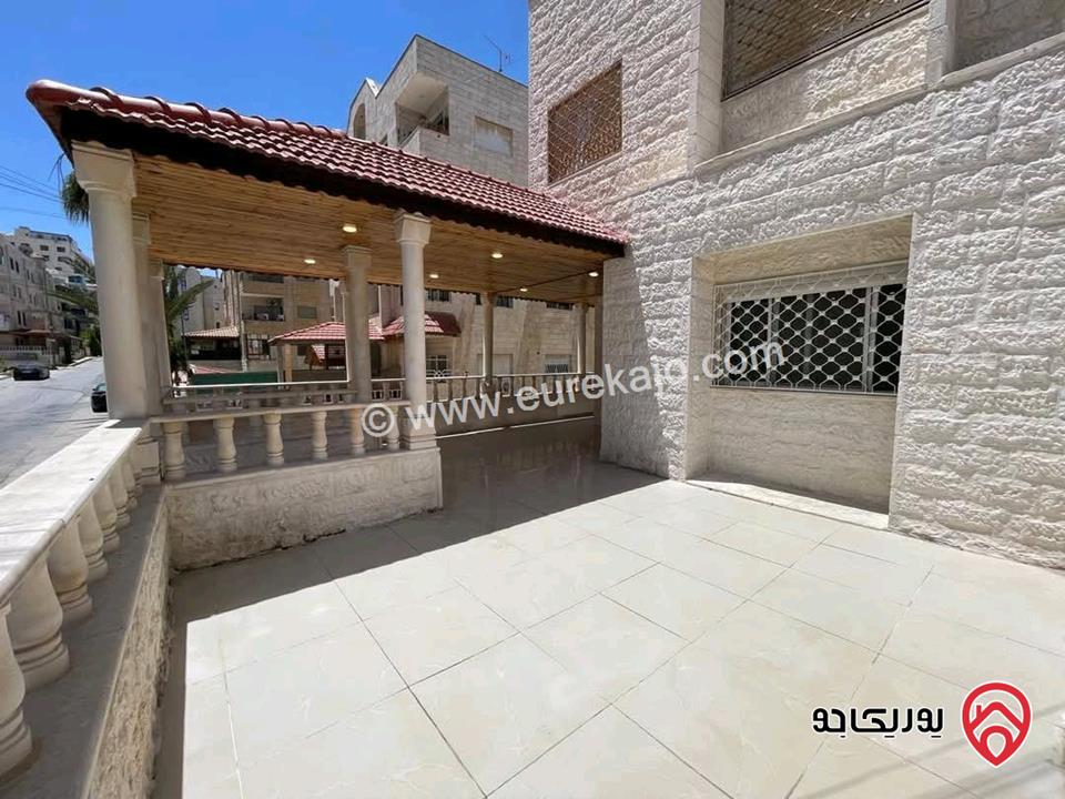 شقة فخمة وراقية ارضية مساحة 175م داخلي و 50م خارجي للبيع في عمان - الرابية بسعر حرق