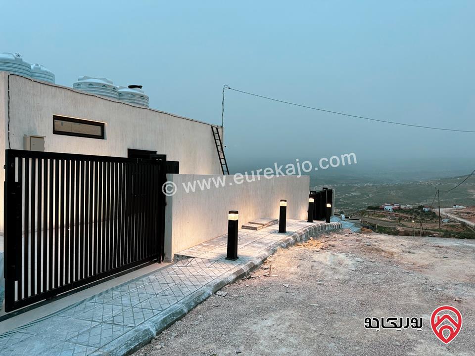 شاليه مساحة الأرض 500م والبناء 124م للبيع في جرش - الكفير