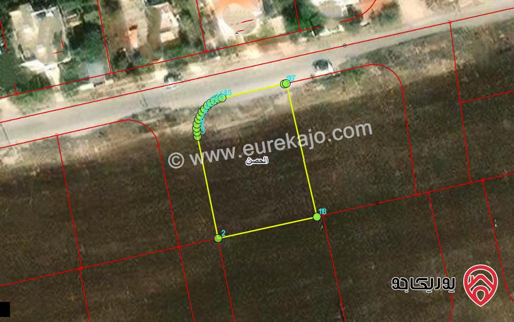 قطعة ارض مساحة 839م للبيع في اربد جنوب كومباوند الامعري  
