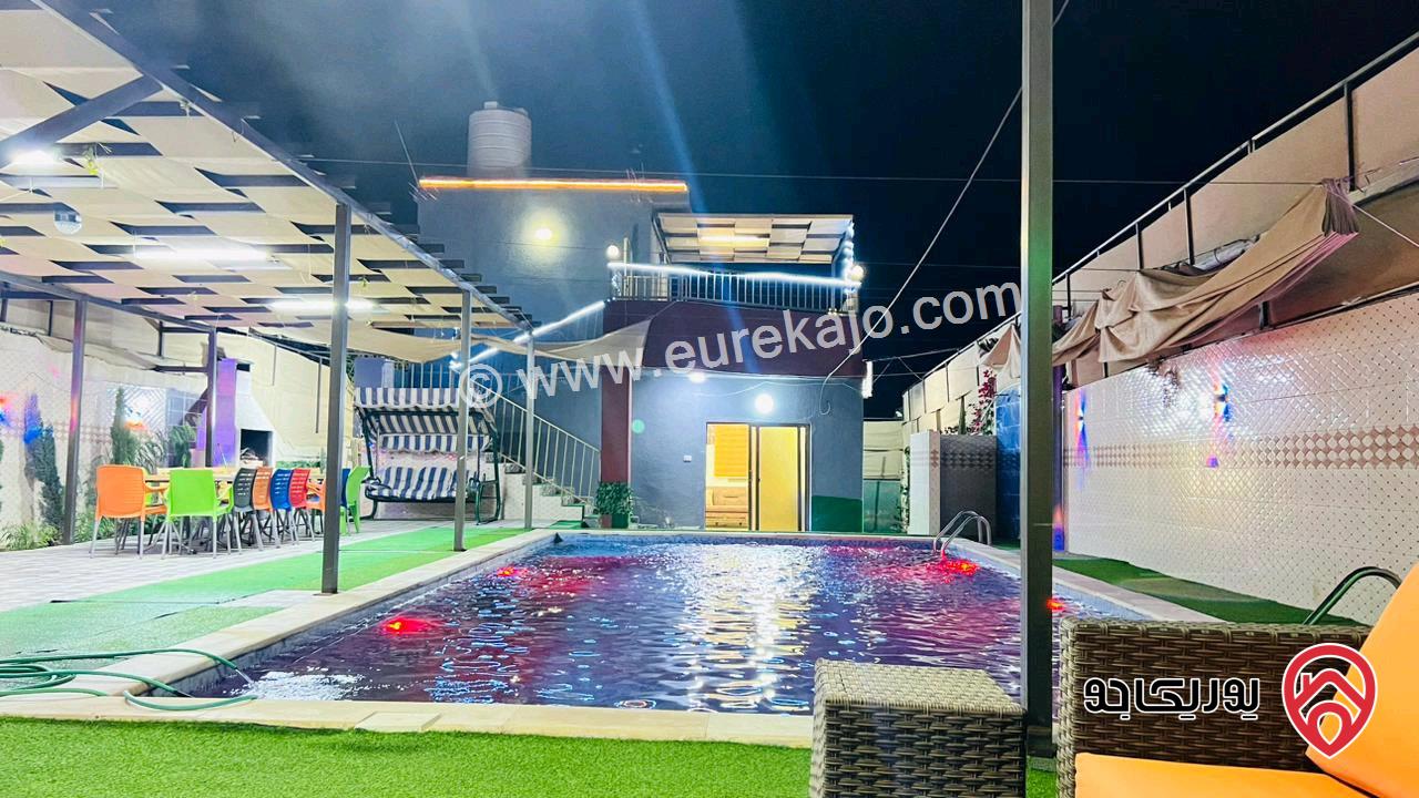 شاليه مساحة البناء 100م على أرض 288م للبيع المستعجل في البحر الميت - الكرامة