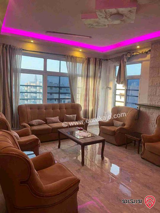 شقة مفروشة مساحة 120م للايجار في اربد 