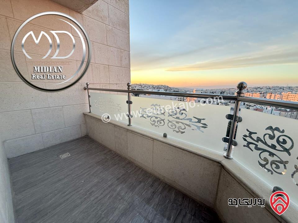 شقة فارغة مساحة 180م طابق ثالث للايجار في عمان - خلدا تشطيبات ديكورات سوبر ديلوكس اطلالة رائعة