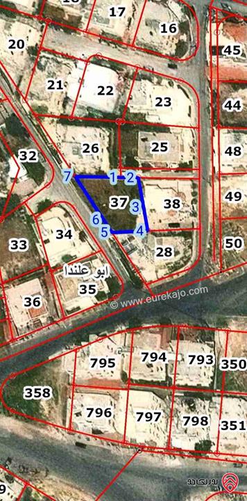 قطعة ارض مساحة 500م للبيع في عمان - ابو علندا اسكان الكهرباء