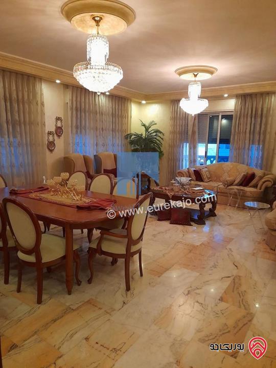 شقة مفروشة فاخرة للبيع في عمان - خلدا - العوجانية قرب المعارف والهمشري طابق ثالث 190م تشطيب سوبر ديلوكس