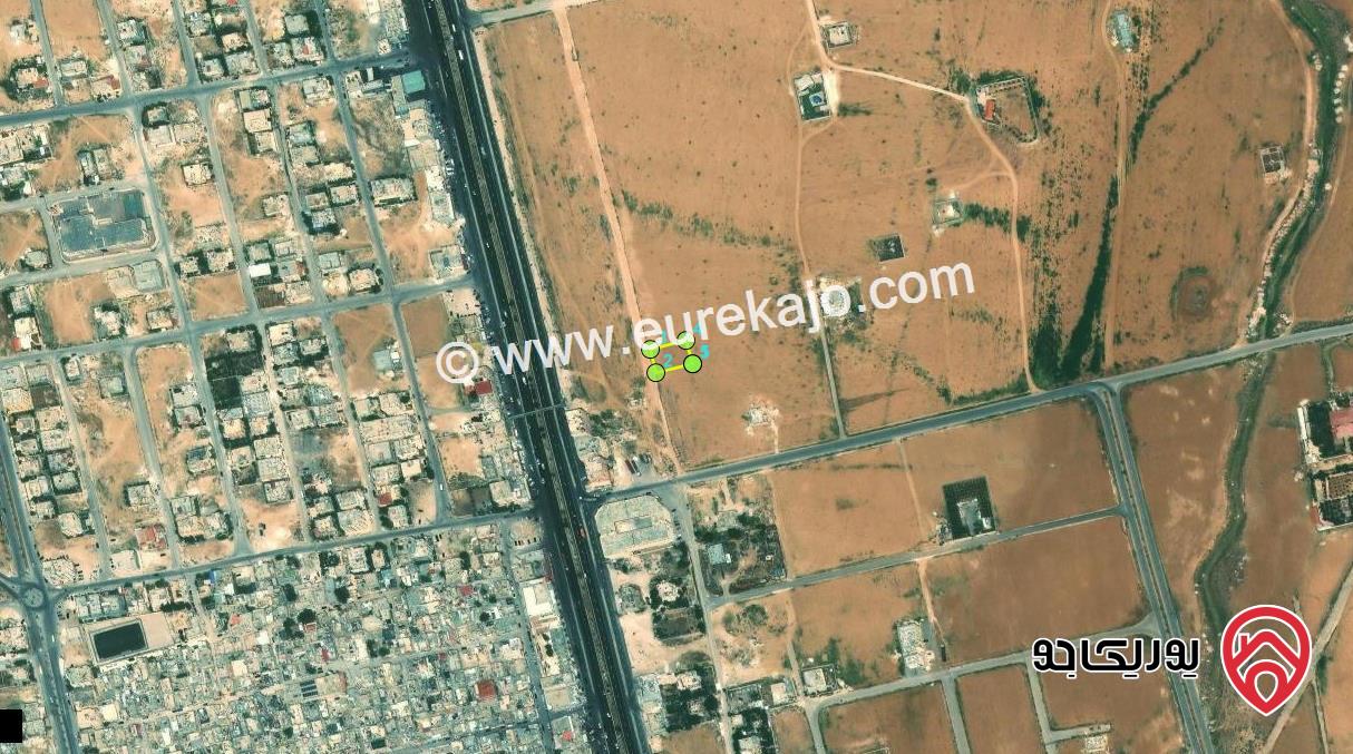 ارض مساحة 743م للبيع من اراضي جنوب عمان الجيزة - الحجرة قرب الشارع الرئيسي