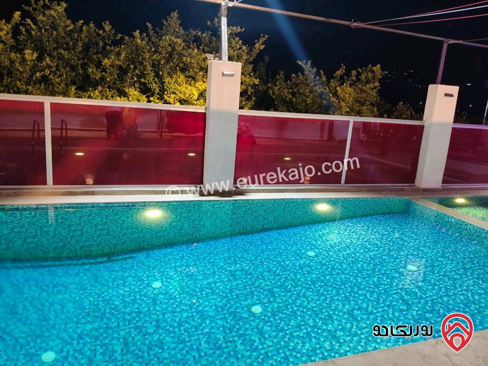 مزرعة وشاليه نسمة نيسان للايجار في عجلون منطقة كفرنجة 