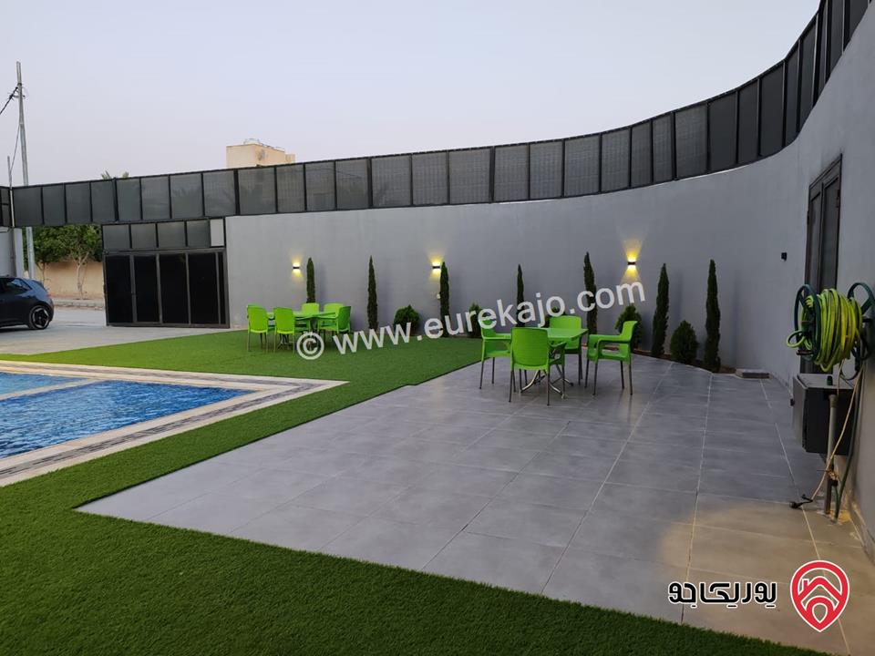 شاليه طابقين مساحة ارض 507م مساحة البناء 200م للبيع في البحر الميت - من اراضي الشونة الجنوبية غور الرامة