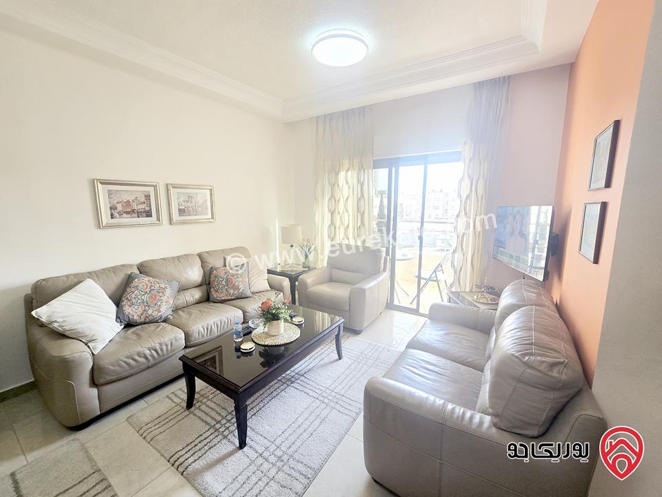 شقة طابق ثالث مساحة 120م للايجار مفروشة في عمان - الرابية