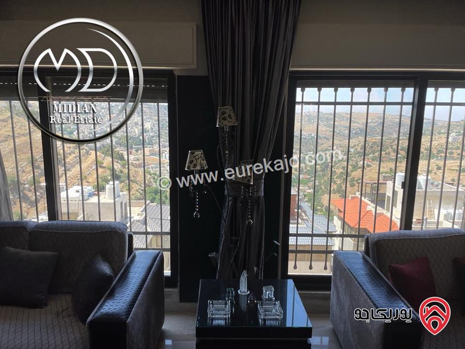 شقة مفروشة للايجار في عمان - الكرسي مساحة 270م 4 نوم طابق اول تشطيبات و ديكورات فاخرة اطلالة رائعة