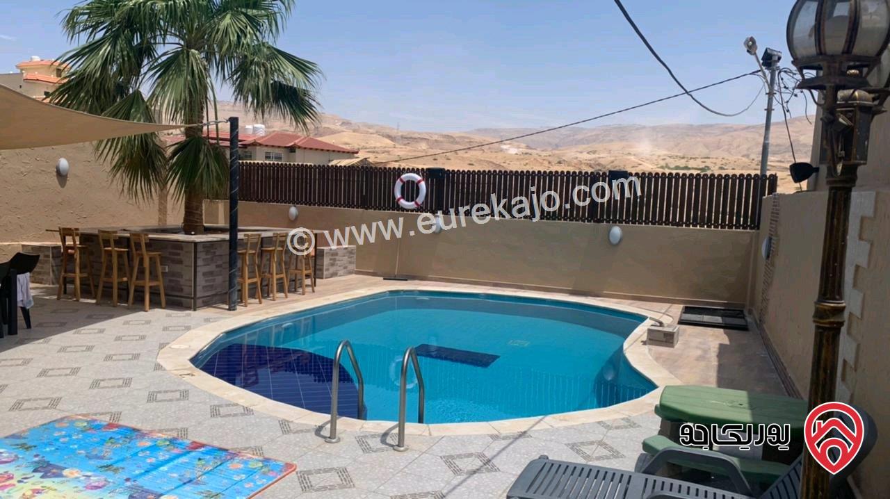 مزرعة مساحة البناء 100م على أرض 4 دونم و 952م للبيع في البحر الميت - الروضة