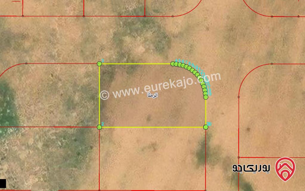 قطعة ارض مساحة 1162م للبيع في اربد - الرمثا شرق جامعة العلوم والتكنولوجيا مباشرة 